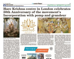 Hare Krishna&#039;s Celebrate 50th Anniversary